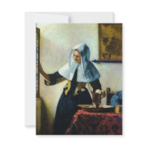 Vermeer's Young Woman with a Water Pitcher ca 1665