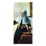Vermeer's Young Woman with a Water Pitcher ca 1665 Full Colour Rack Card