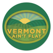 Vermont Ain't Flat Sticker