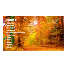 Vermont Autumn Business Card Templates
