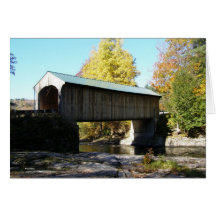Vermont Covered Bridge Blank Card