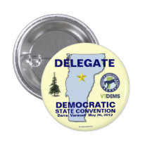 Vermont Delegate State Convention 2012 political p Pins