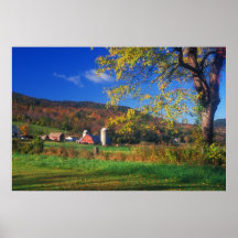 Vermont Farm West Arlington Poster