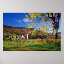 Vermont Farm West Arlington Poster