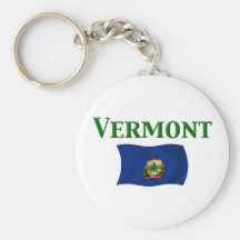 Vermont Flag Keychain