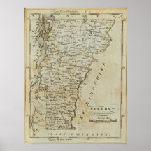 Vermont, from actual Survey Print