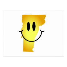 Vermont Smiley Face Post Card