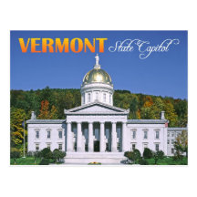 Vermont State Capitol building, Montpelier Post Card