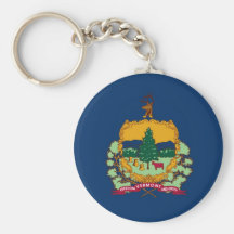 Vermont State Flag Key Chains