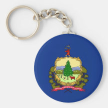 Vermont State Flag Key Chains