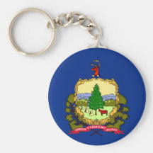 Vermont State Flag Keychains