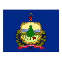 Vermont State Flag Postcard