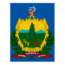 Vermont State Flag Postcard