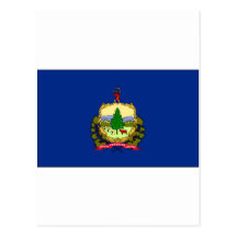 Vermont State Flag Postcards