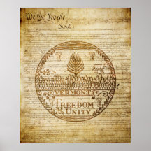 Vermont State Seal Posters
