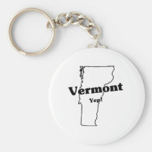 Vermont State Slogan Key Chains