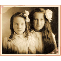 Verna and Rose Emma Hodges (Quinn) Photo Cutouts