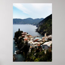 Vernazza, Cinque Terre Italie donnent sur Poster