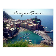 vernazza cinque terre postcard