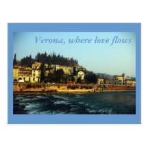 Verona, where love flows postcards