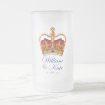 Verre de bière royal de mariage de William et de K Tasse
