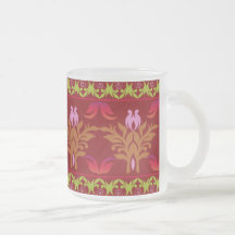 Verre givré Maug - rouge ethnique Tasses À Café