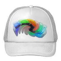 Verres à liqueur tordus de cocktail casquettes de camionneur