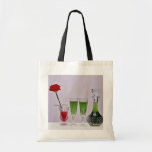 Verres et fleurs de fleur sac