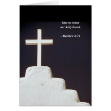 Vers de bible de 6h11 de MATTHEW Cartes De Vœux
