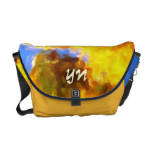 Vers le haut du haut sac messenger à monogramme besace