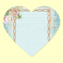 Versailles Pink Roses n Lace stickers
