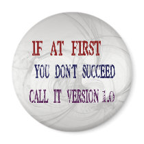 Version 1.0 fridge magnets