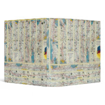 Verso American Airlines system map Vinyl Binders