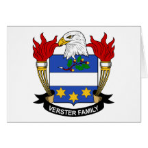 Verster Family Crest Greeting Cards