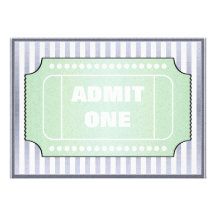 Vert bleu de fête d'anniversaire de film invitations personnalisées