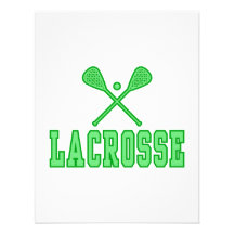 Vert de lacrosse invitations personnalisables