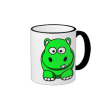 Vert d'hippopotame tasse à café