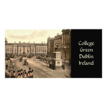 Vert d'université, Dublin Cartes De Vœux Avec Photo