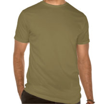 Vert olive adapté de T-shirt de l'encolure ras du 