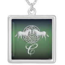 Vert PERSONNALISABLE de monogramme celtique de che Bijouterie