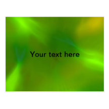 Vert translucide carte postale