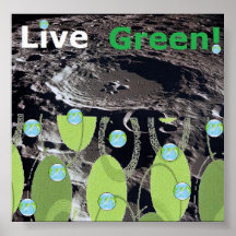 Vert vivant ! Affiche -