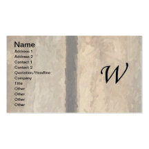 Vertical Boards Impasto Business Card