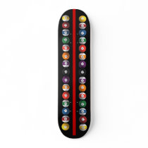 Vertical Pool Balls / Billiards: Skateboard
