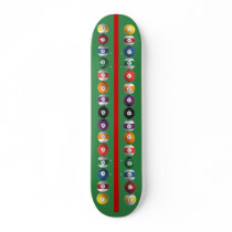 Vertical Pool Balls / Billiards: Skateboard