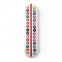 Vertical Pool Balls / Billiards: Skateboard