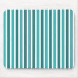 Vertical Stripes Mousepad, Turquoise