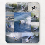 Verticale Mousepad de collage de surfers Tapis De Souris