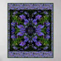 VERY BLUE JOHNSON PRINT
