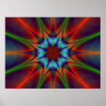 Very Busy Star Print Poster